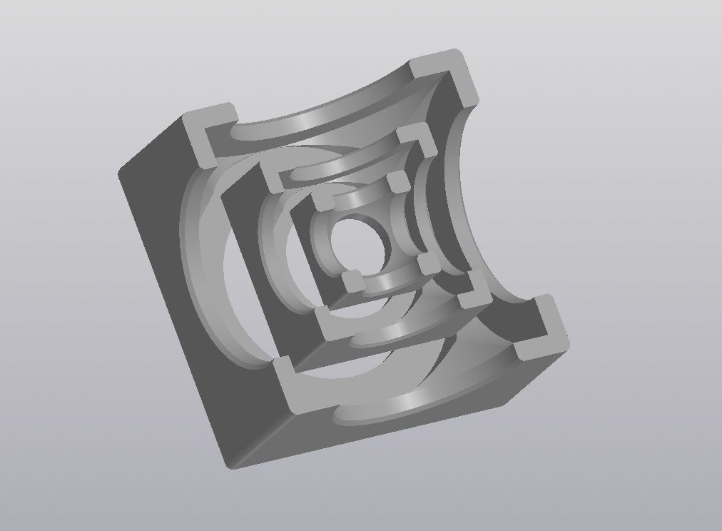  Concentric cubes Free 3D print model_3