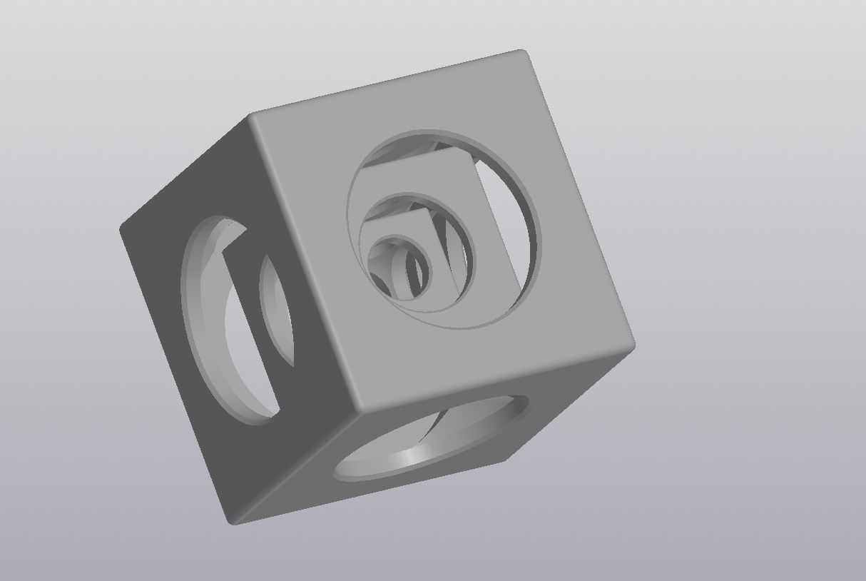  Concentric cubes Free 3D print model_4