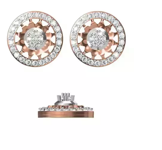 Women Earrings STL JCD Details 3D print model