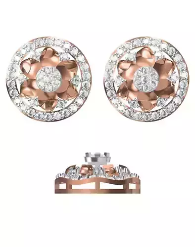 Women Earrings STL JCD Details 3D print model