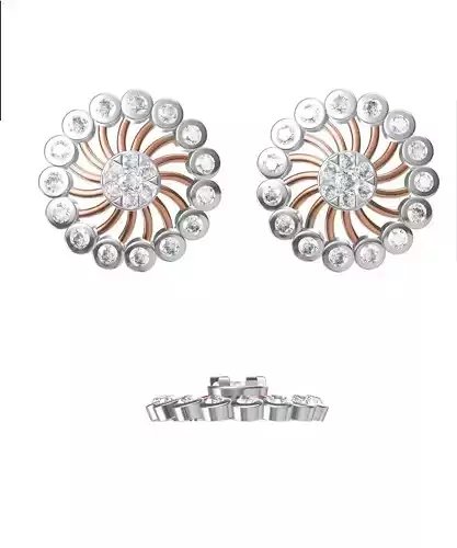 Women Earrings STL JCD Details 3D print model