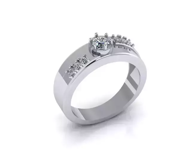 wedding ring 3D print model 3D print model