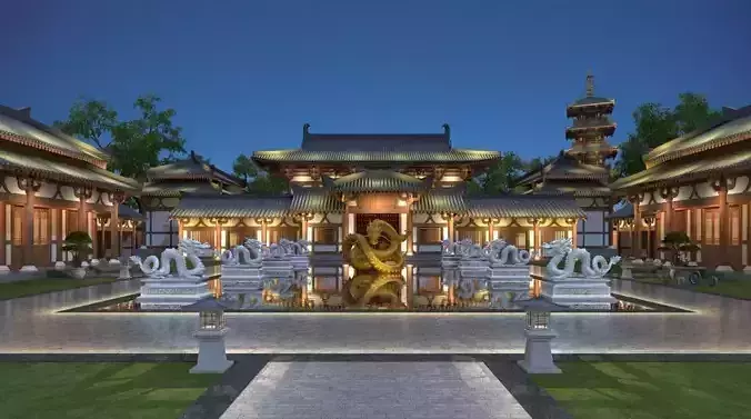 ancient architecture 3D model