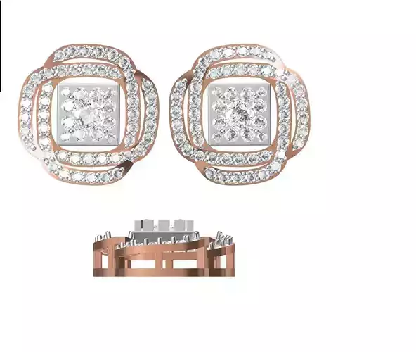 Women Earrings STL JCD Details 3D print model