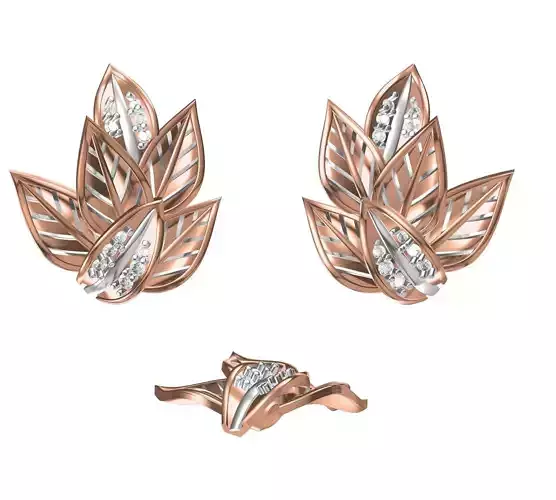 Women Earrings STL JCD Details 3D print model