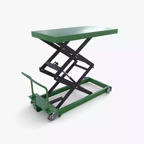 Animated Scissor Lift Table Green