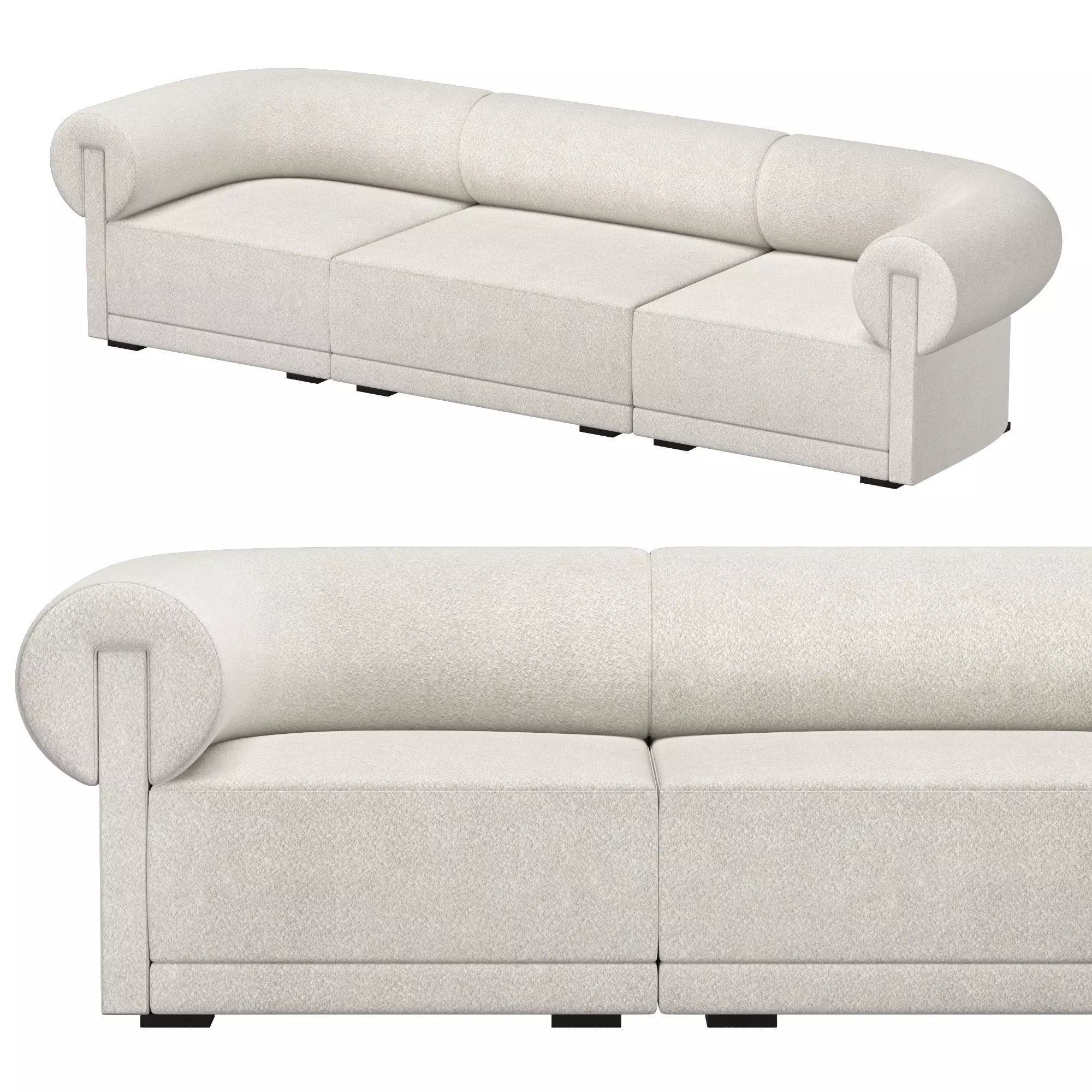 IVERSEN ROLL-BACK MODULAR SOFA 3D model