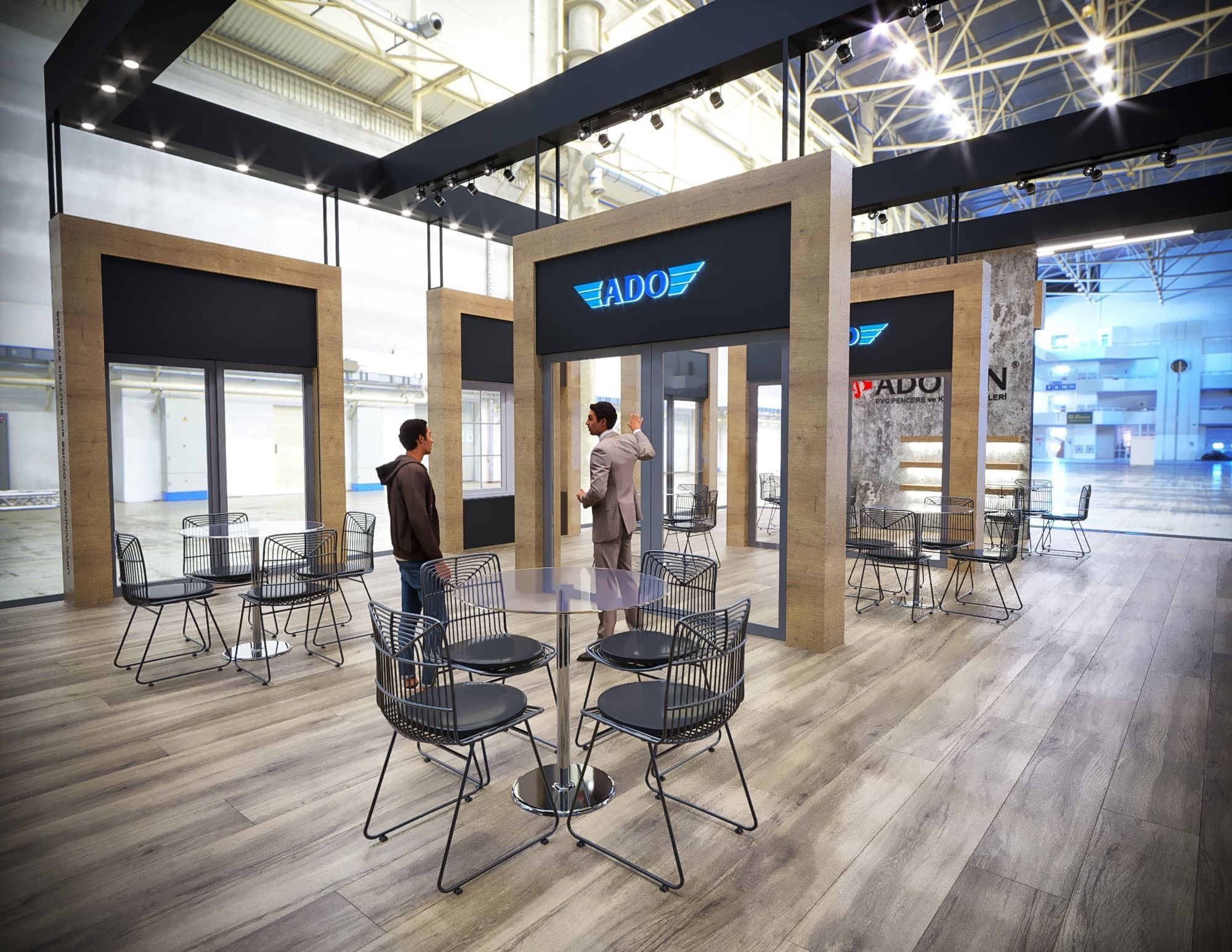 exhibition Low-poly 3D model_3