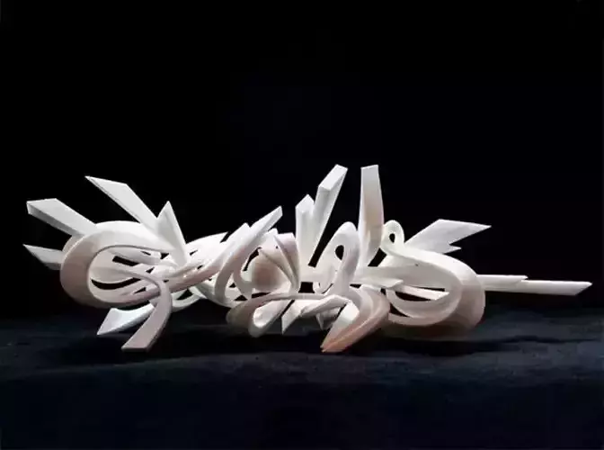 Genghis 3D Art Graffiti 3D print model