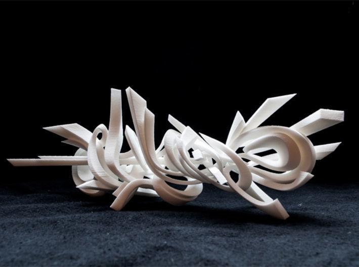 Genghis 3D Art Graffiti 3D print model_1