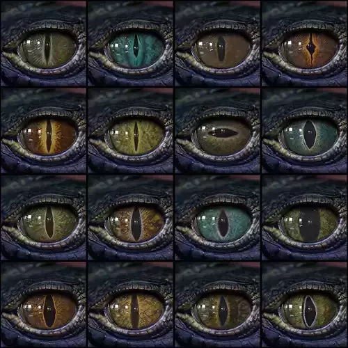 Creature Eyes Vol 08 - PBR Low-poly 3D model