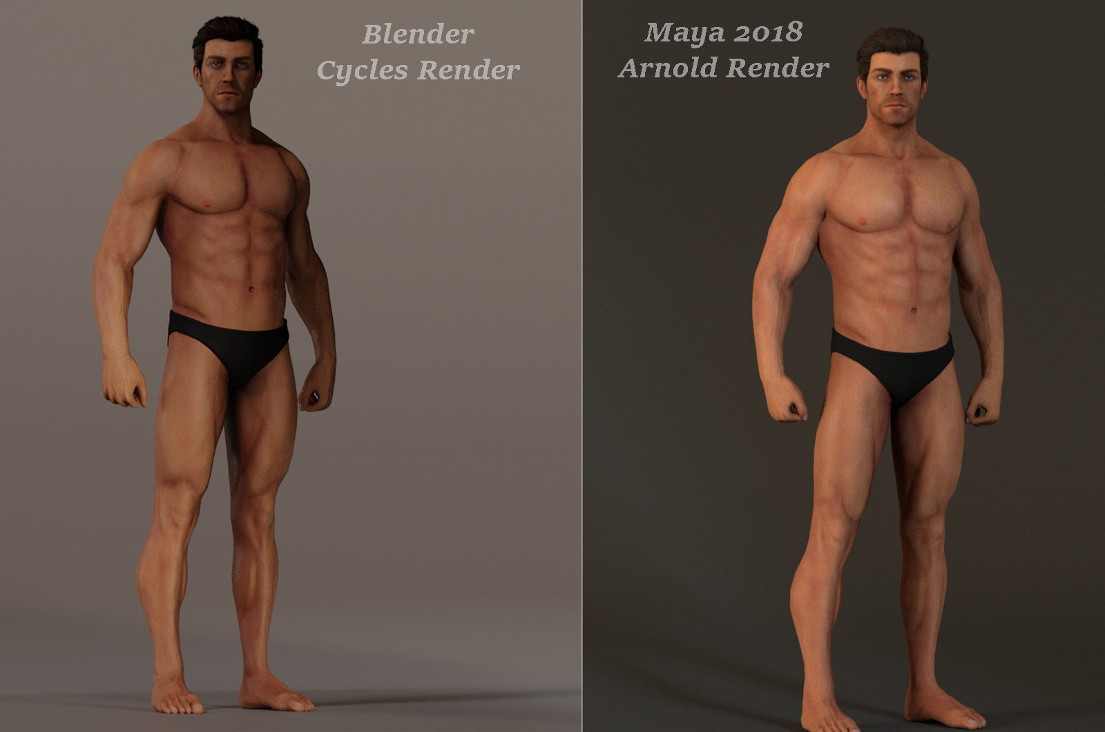 Male Base Complete Rig Low-poly 3D model_13