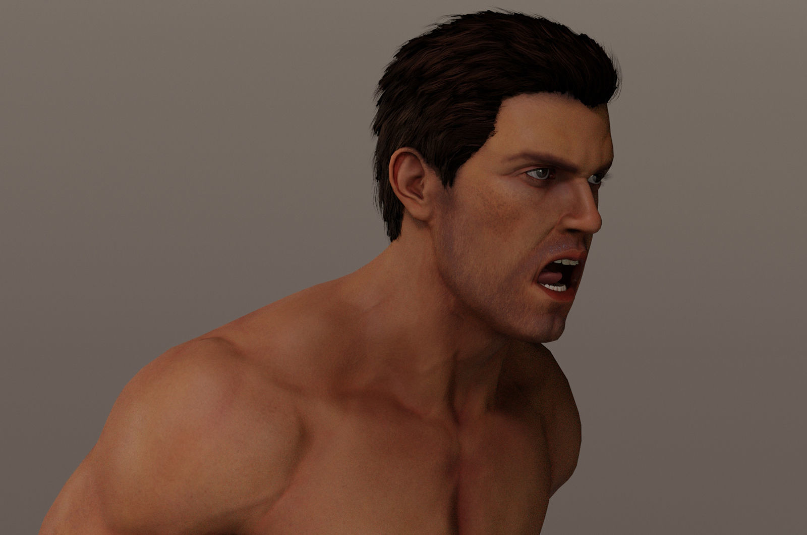 Male Base Complete Rig Low-poly 3D model_6