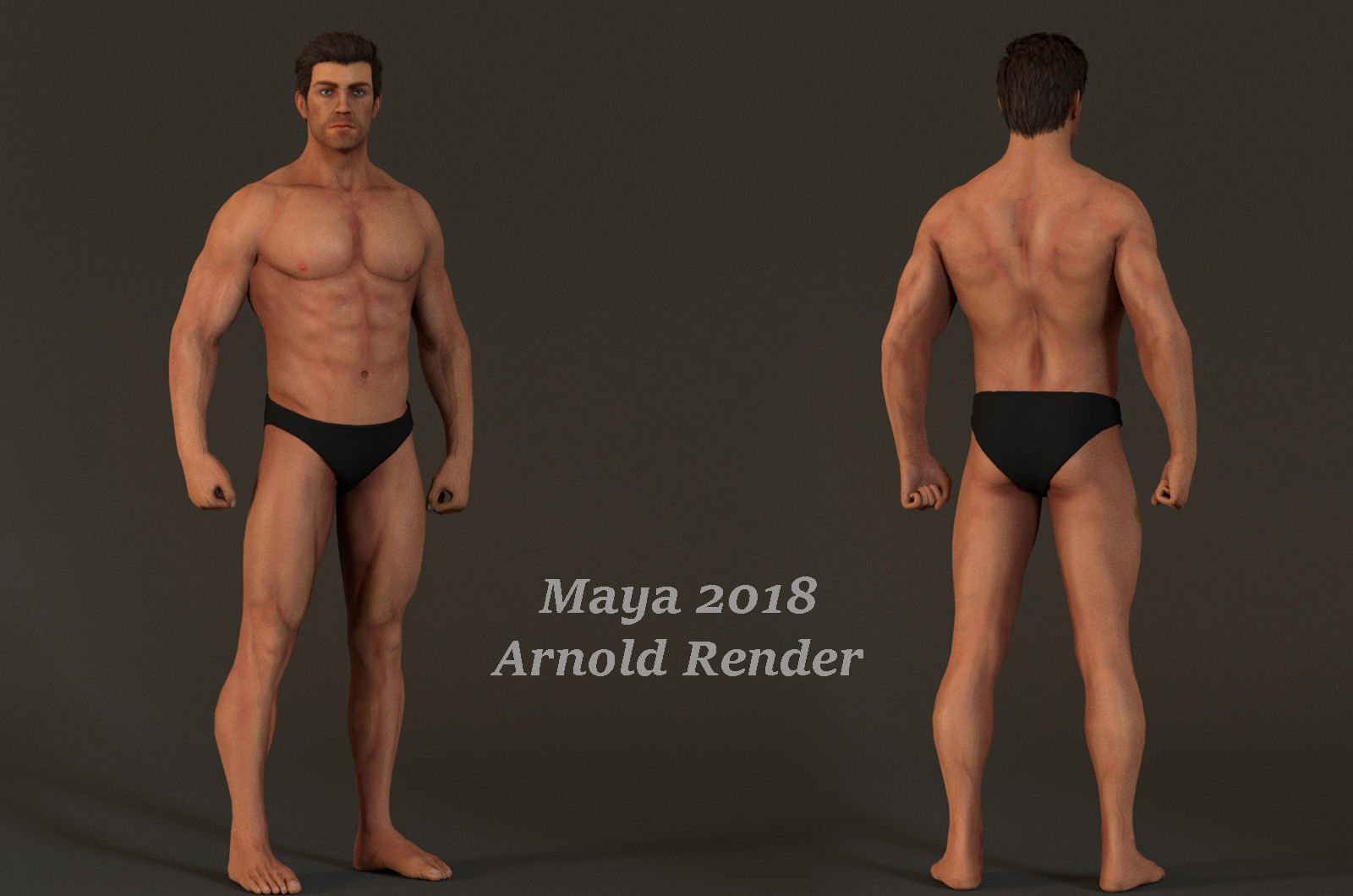 Male Base Complete Rig Low-poly 3D model_8