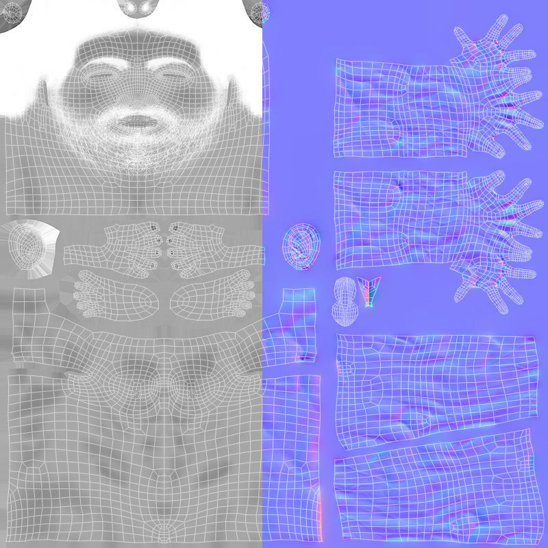 Male Base Complete Rig Low-poly 3D model_29