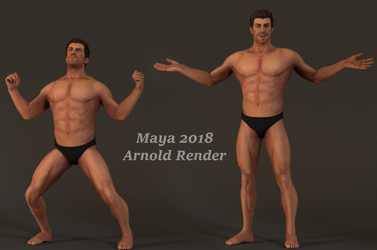 Male Base Complete Rig Low-poly 3D model_10