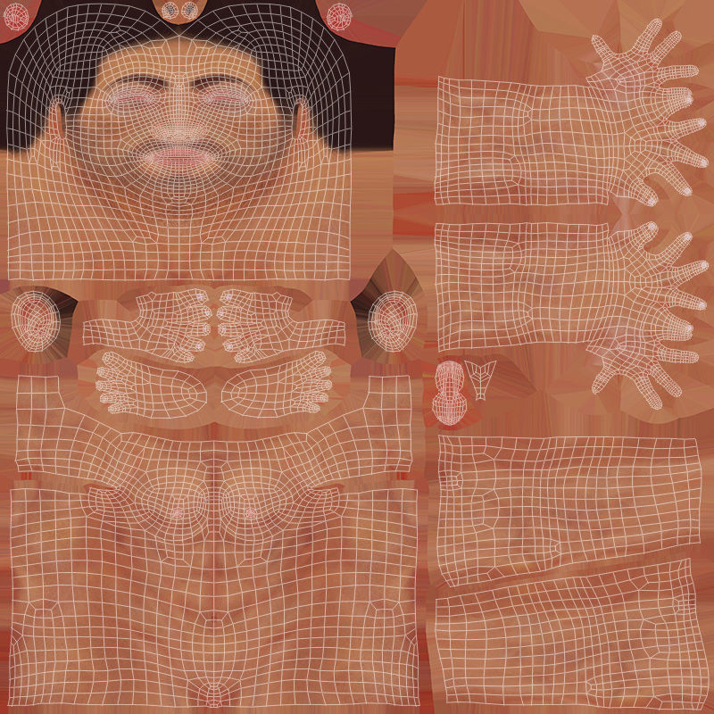 Male Base Complete Rig Low-poly 3D model_28