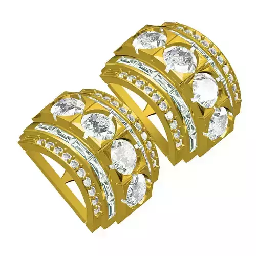 Antique Art Deco Diamond Earring