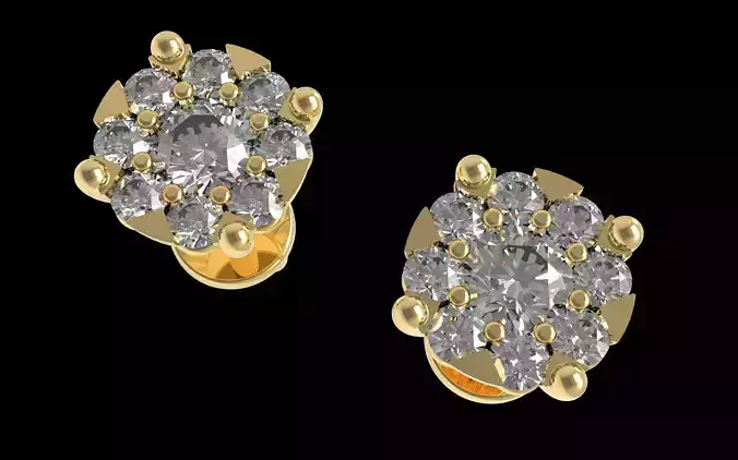 flower stud Earrings