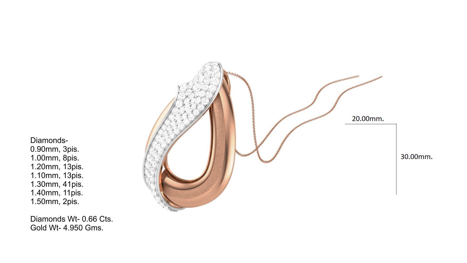 Classy Diamond Pendant Earrings Set renders 3dm stl obj 3mf  3D print model_4