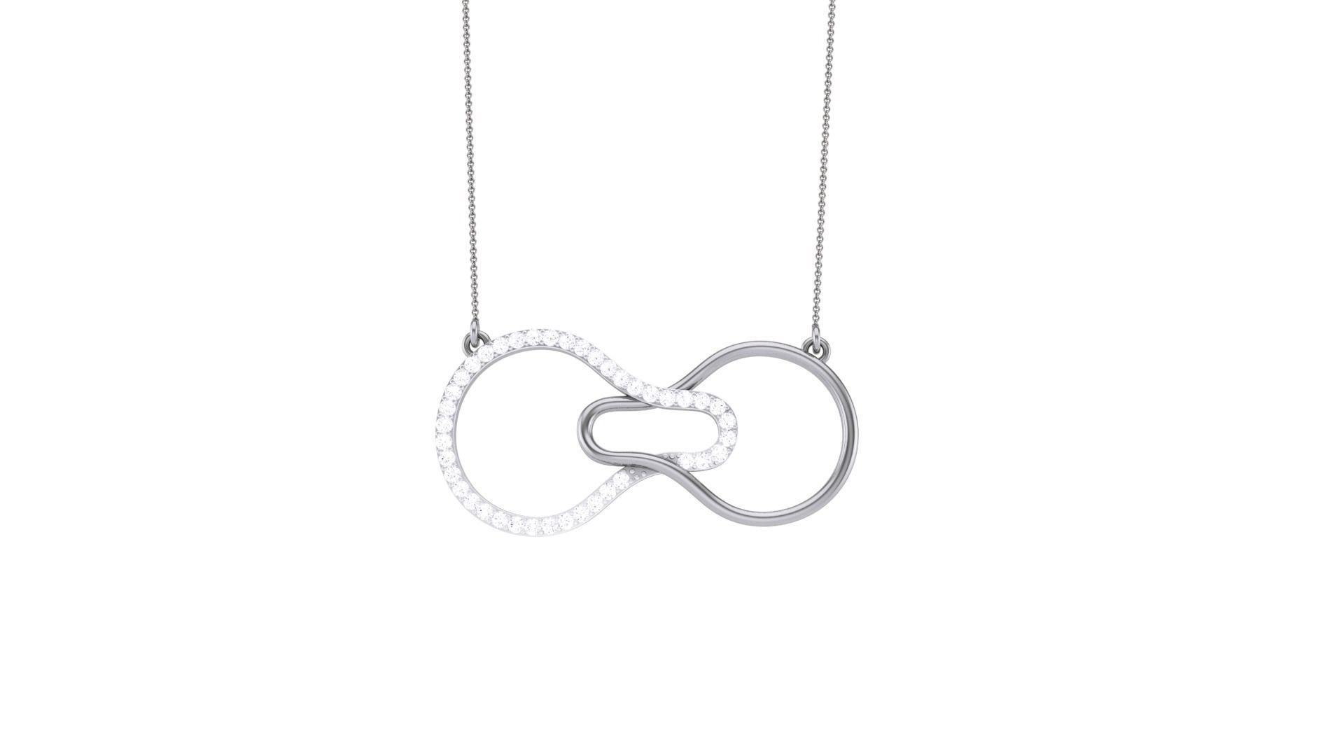 Classy Diamond Pendant Earrings Set renders 3dm stl obj 3mf  3D print model_13