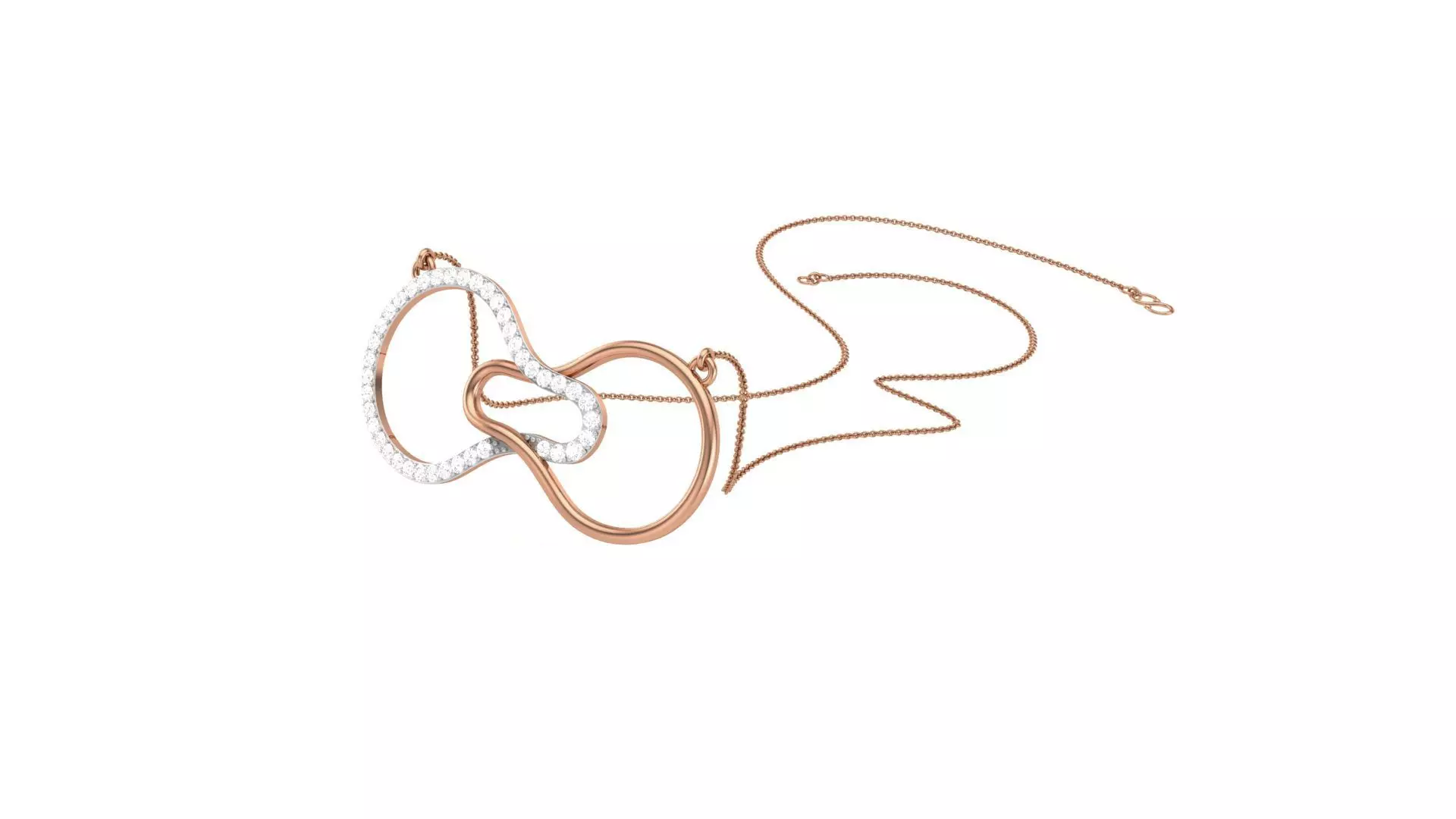 Classy Diamond Pendant Earrings Set renders 3dm stl obj 3mf  3D print model_0