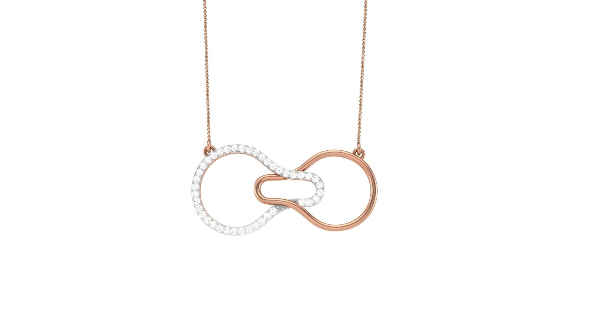 Classy Diamond Pendant Earrings Set renders 3dm stl obj 3mf  3D print model_14