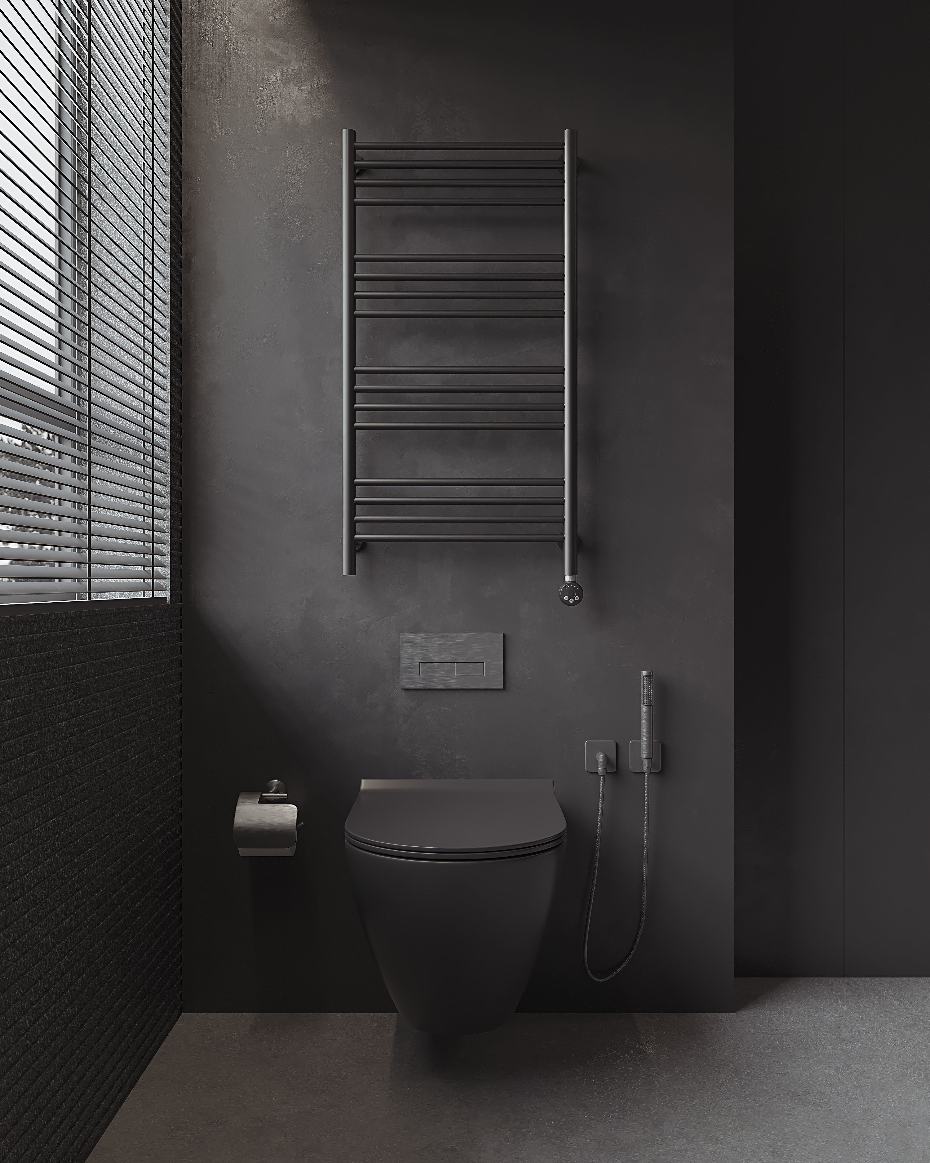 3D model of modern bathroom interior design 3D model_3