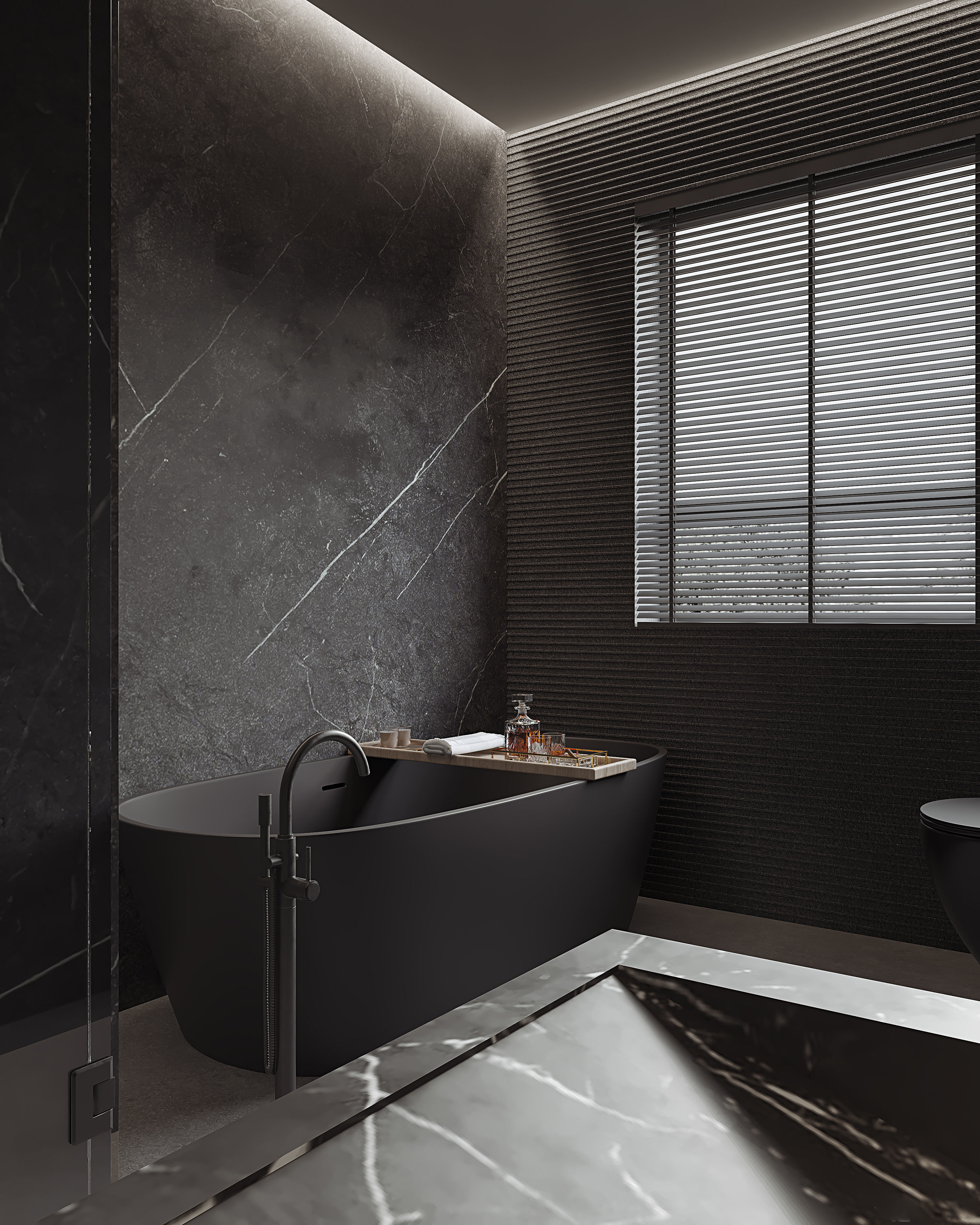 3D model of modern bathroom interior design 3D model_4