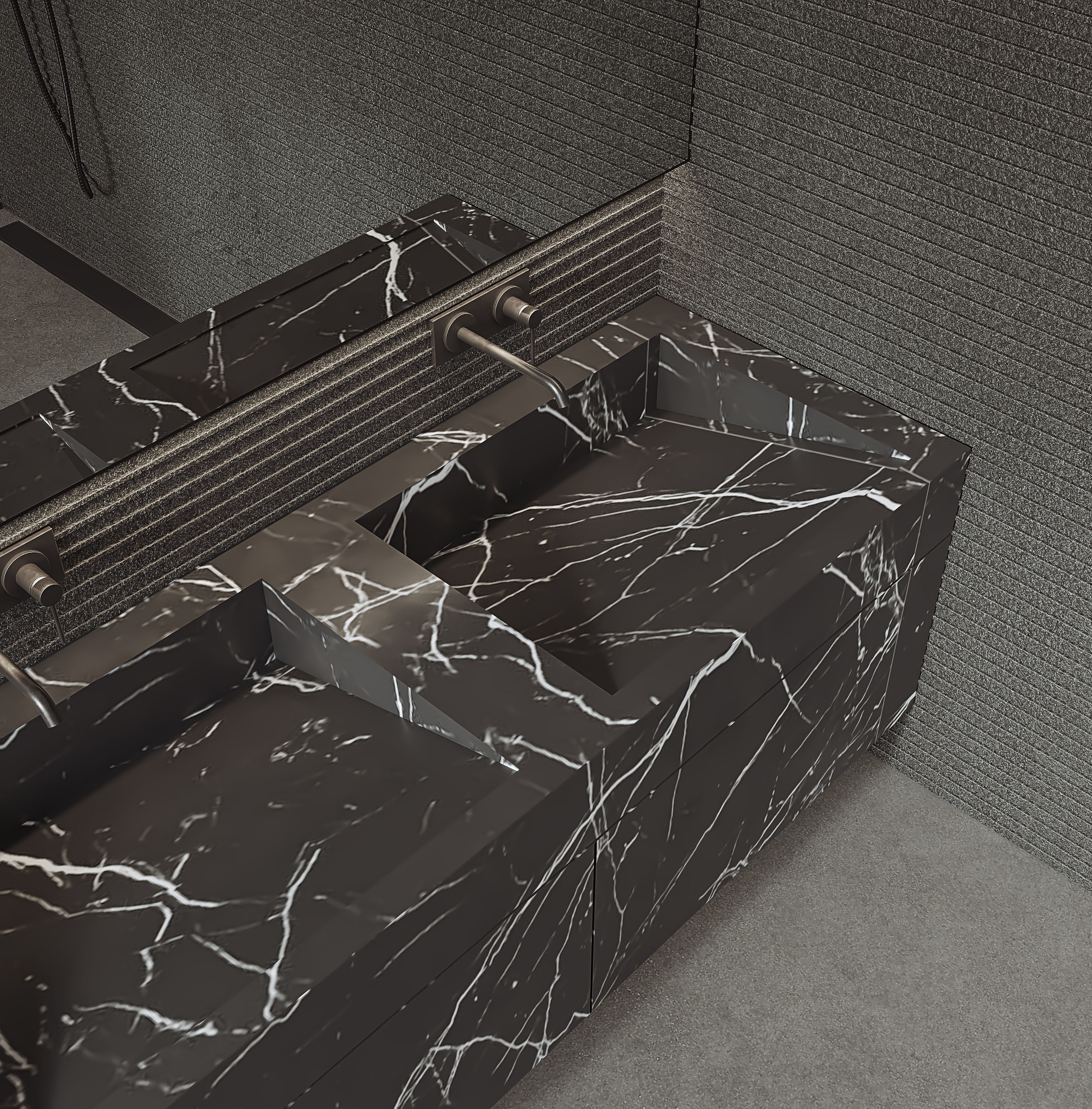 3D model of modern bathroom interior design 3D model_5