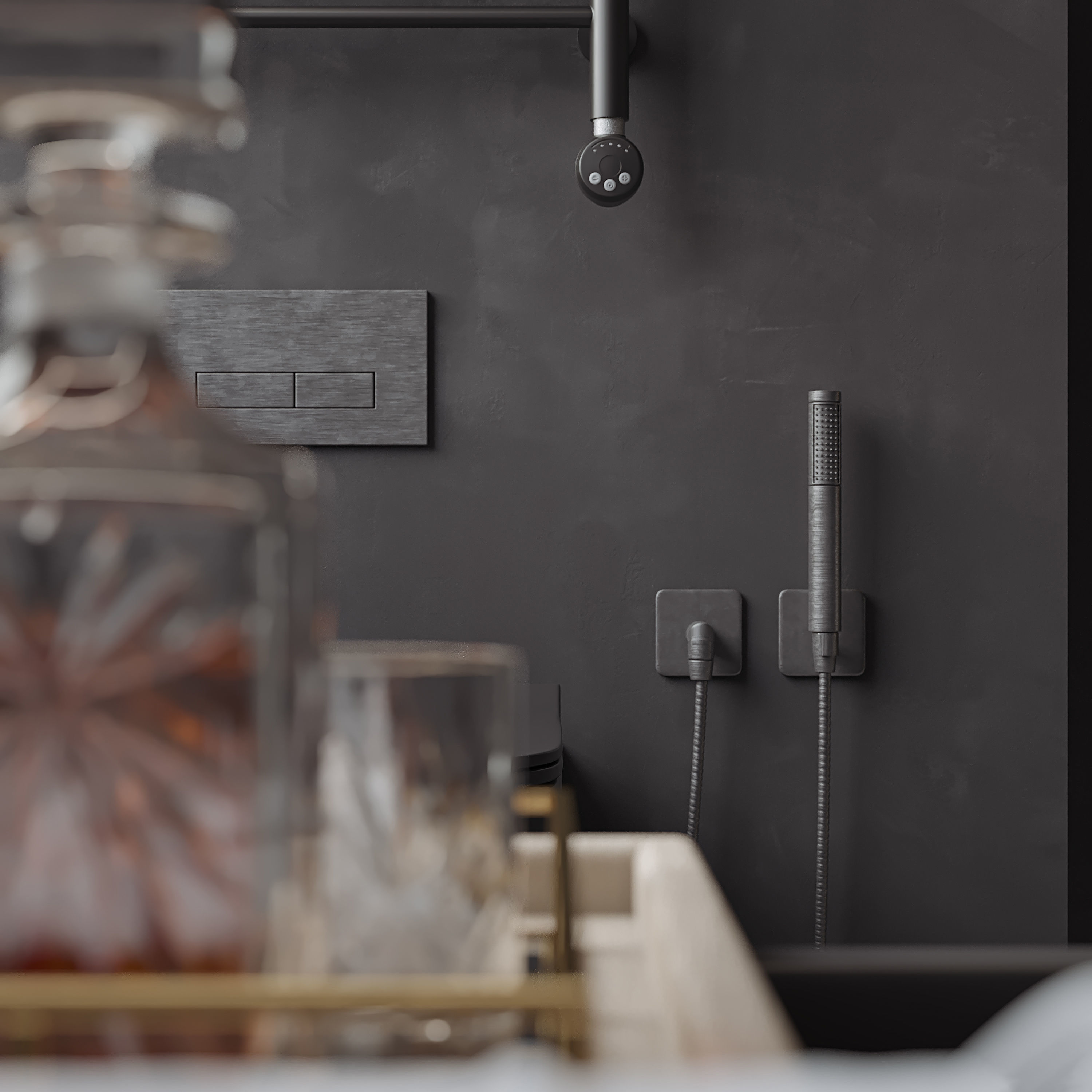 3D model of modern bathroom interior design 3D model_7