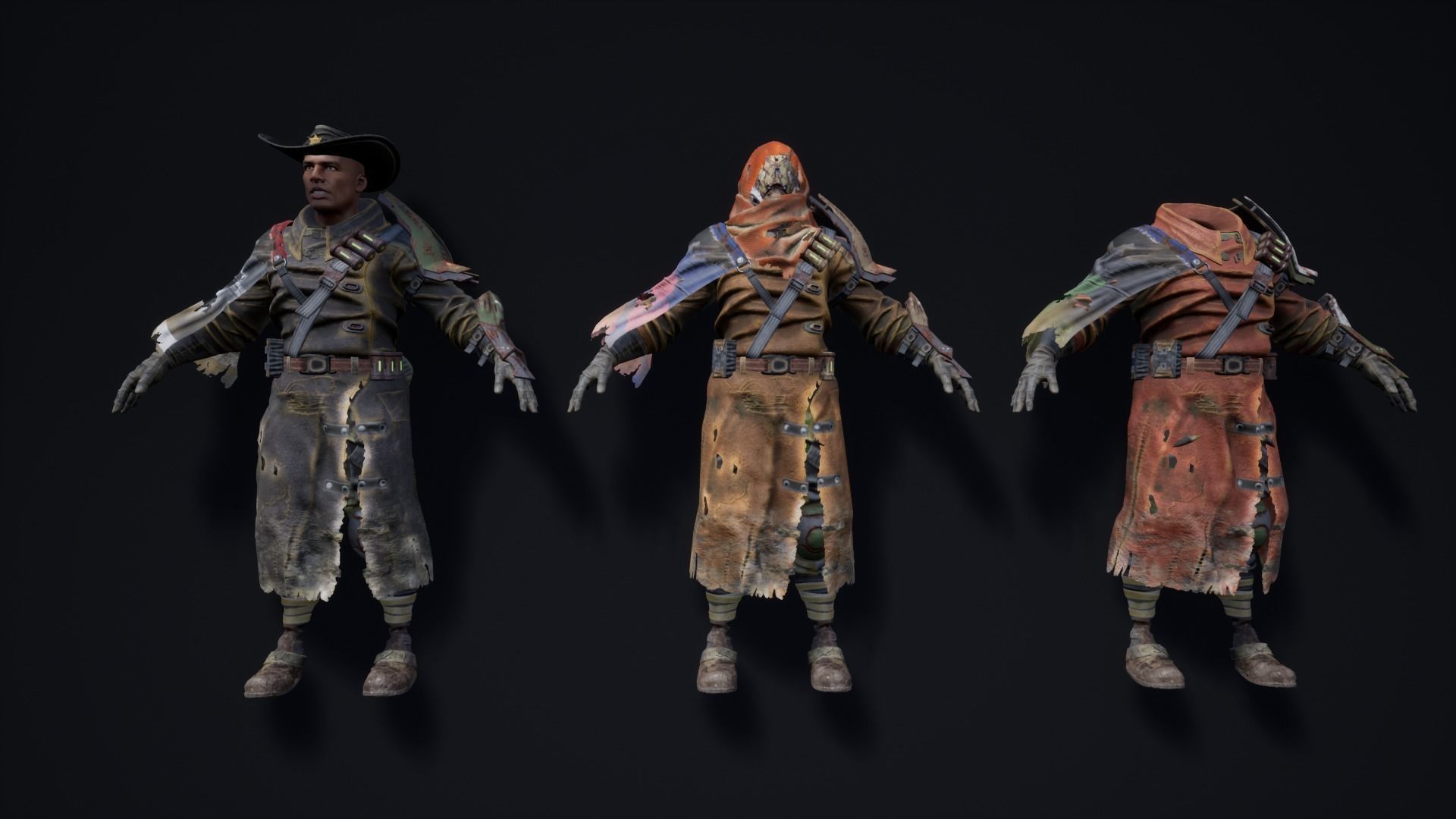 SCI-FI MERCENARY 03 HEAD HUNTER Low-poly 3D model_6