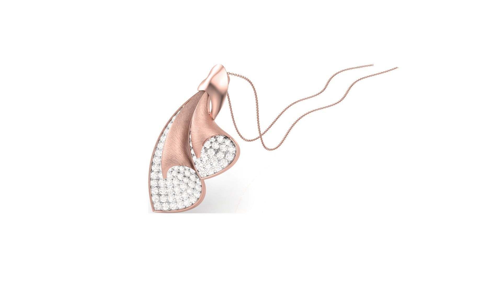 Classy Diamond Pendant Earrings Set renders 3dm stl obj 3mf  3D print model_12