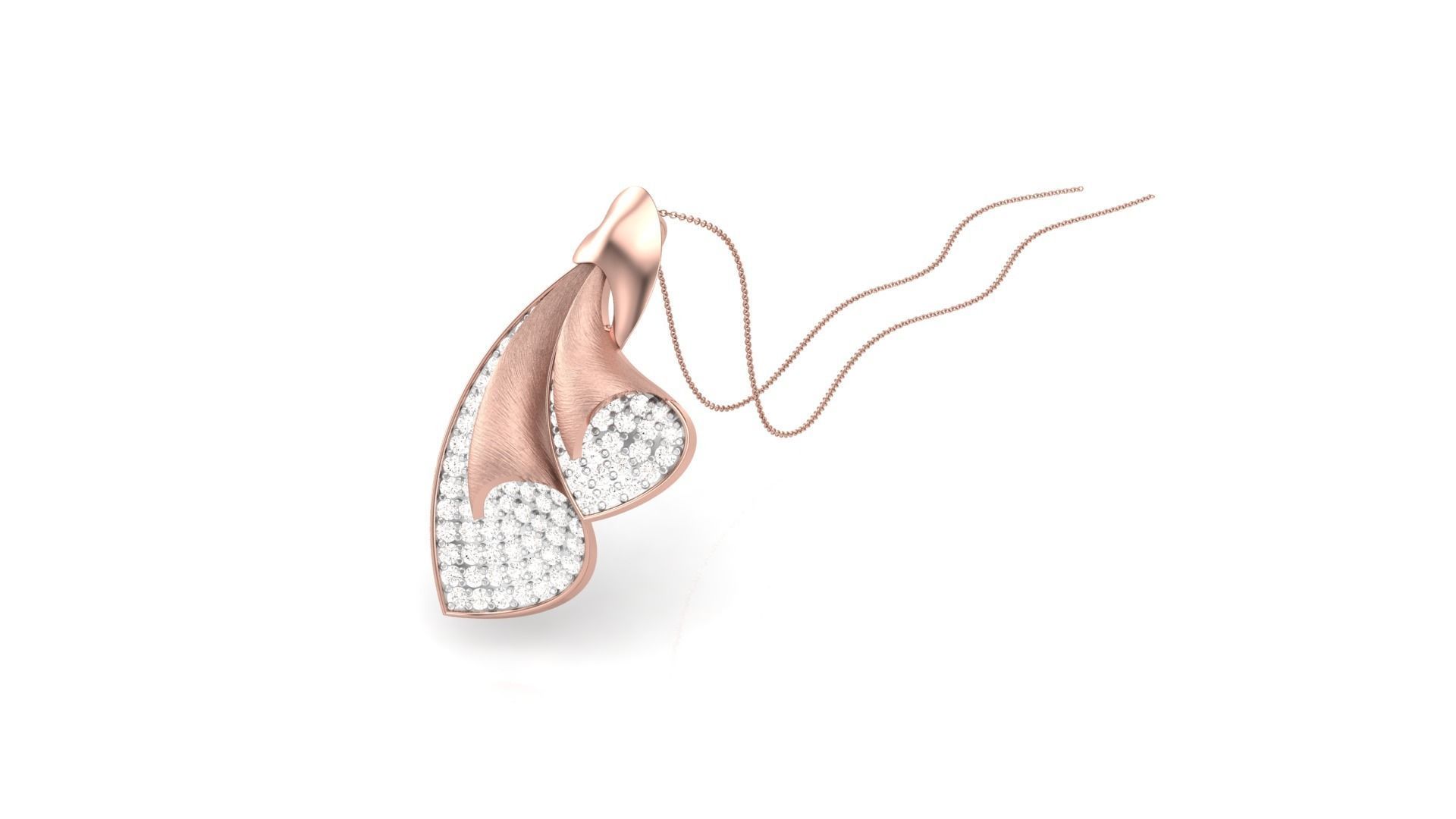 Classy Diamond Pendant Earrings Set renders 3dm stl obj 3mf  3D print model_11