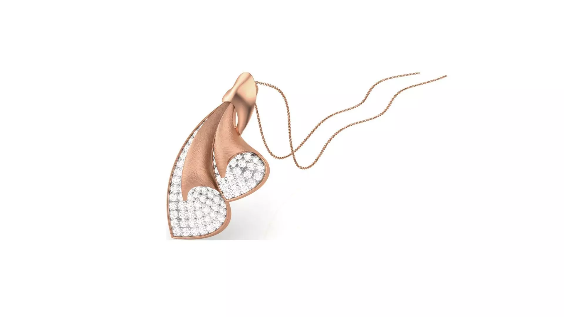 Classy Diamond Pendant Earrings Set renders 3dm stl obj 3mf  3D print model_0