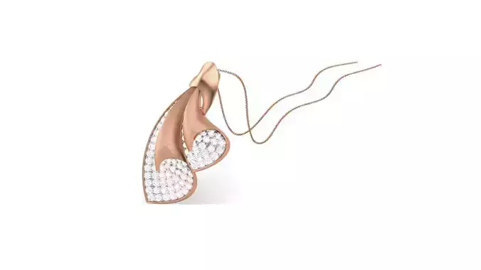 Classy Diamond Pendant Earrings Set renders 3dm stl obj 3mf  3D print model Classy Diamond Pendant Earrings Set renders 3dm stl obj 3mf  3D print model