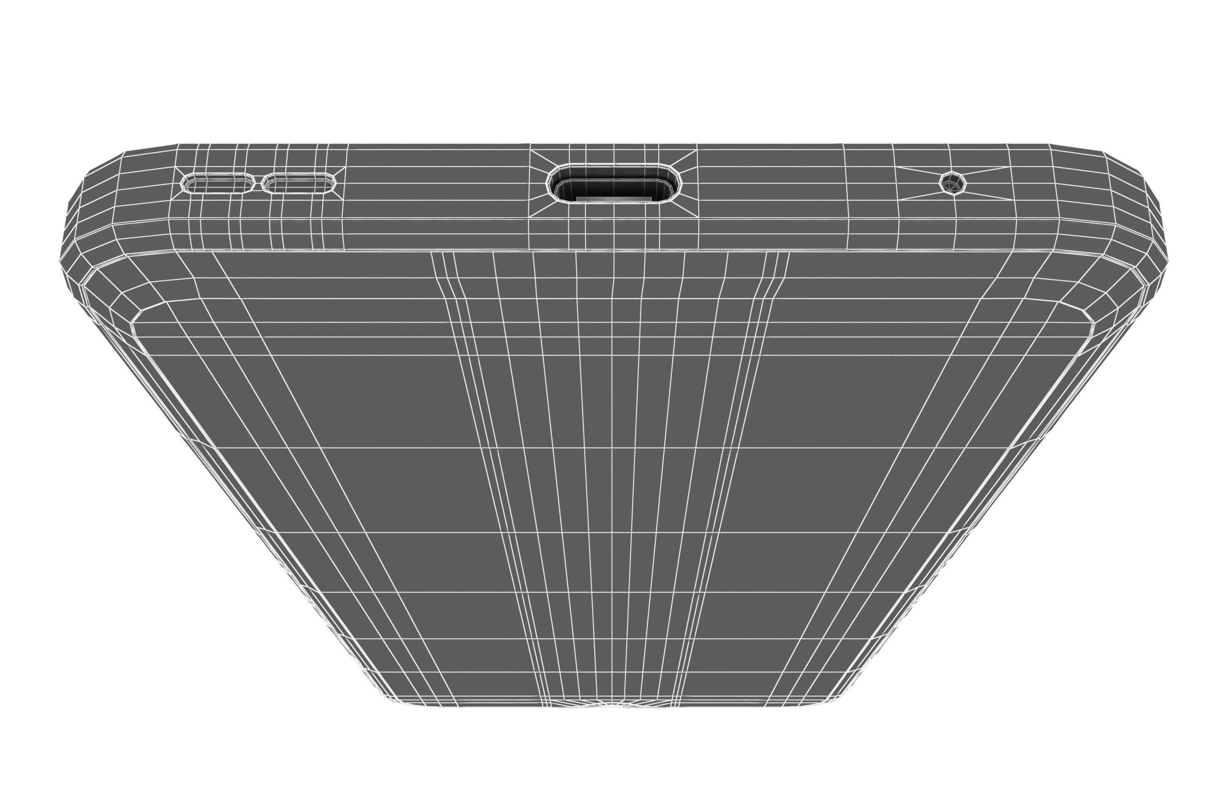 Nokia C32 Charcoal Low-poly 3D model_25