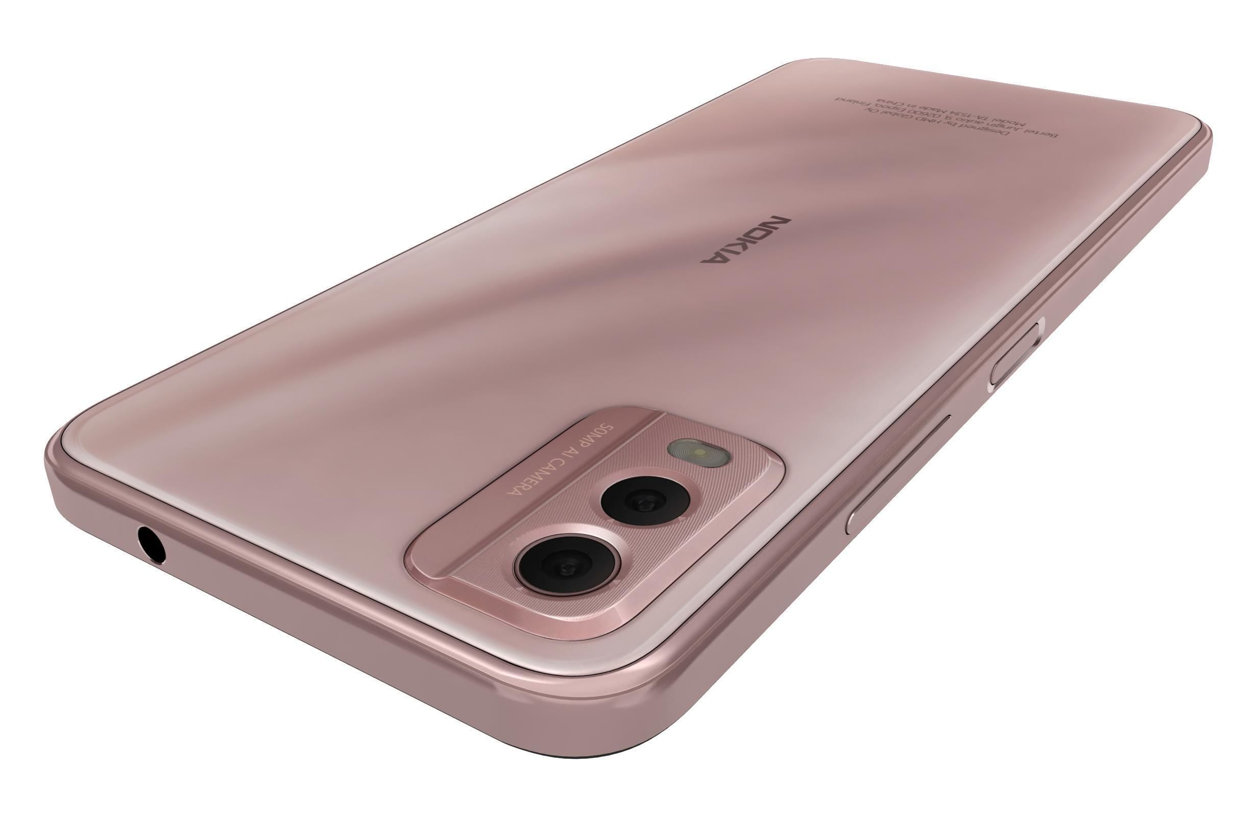 Nokia C32 Beach Pink Low-poly 3D model_15