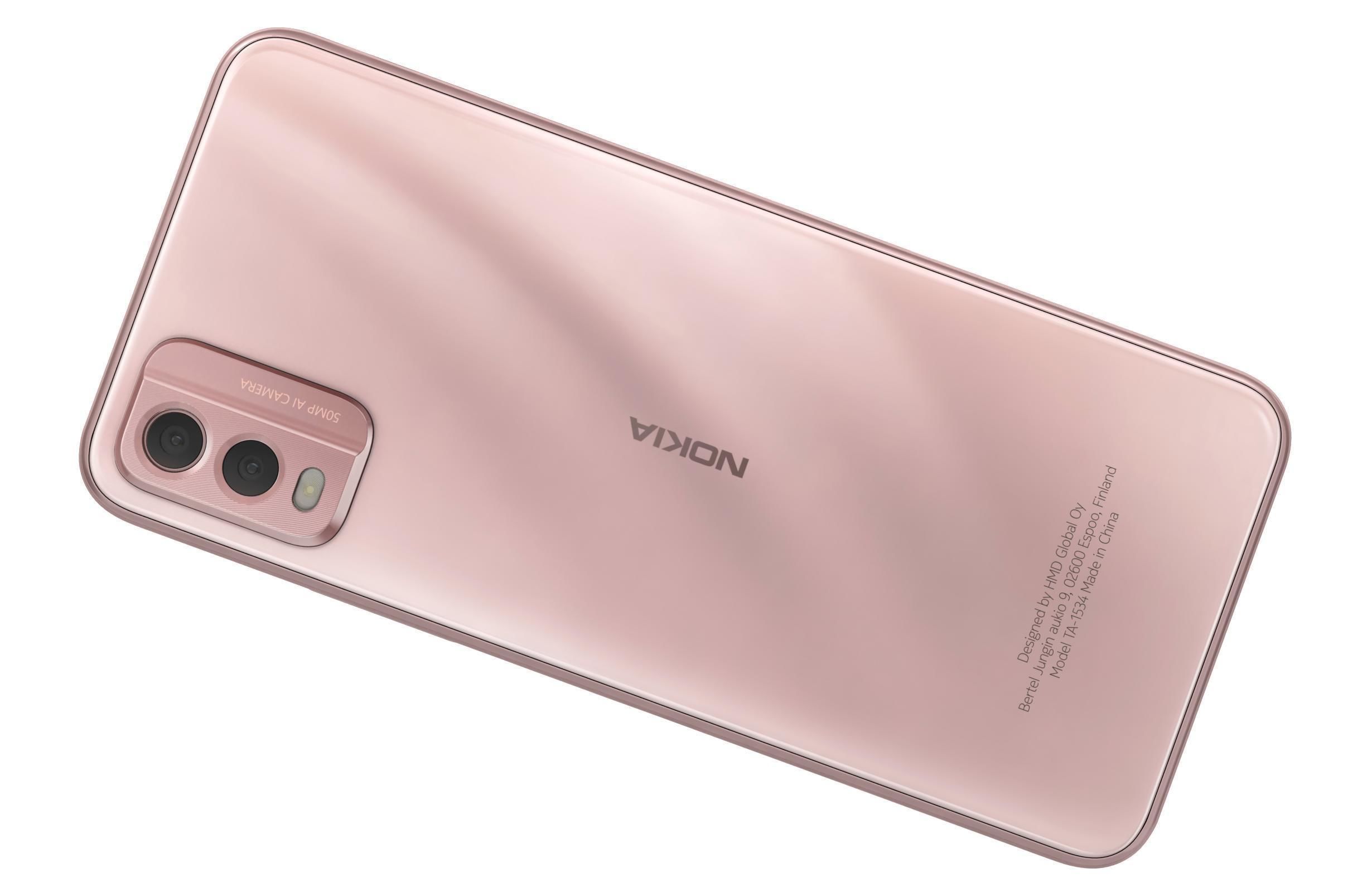 Nokia C32 Beach Pink Low-poly 3D model_11