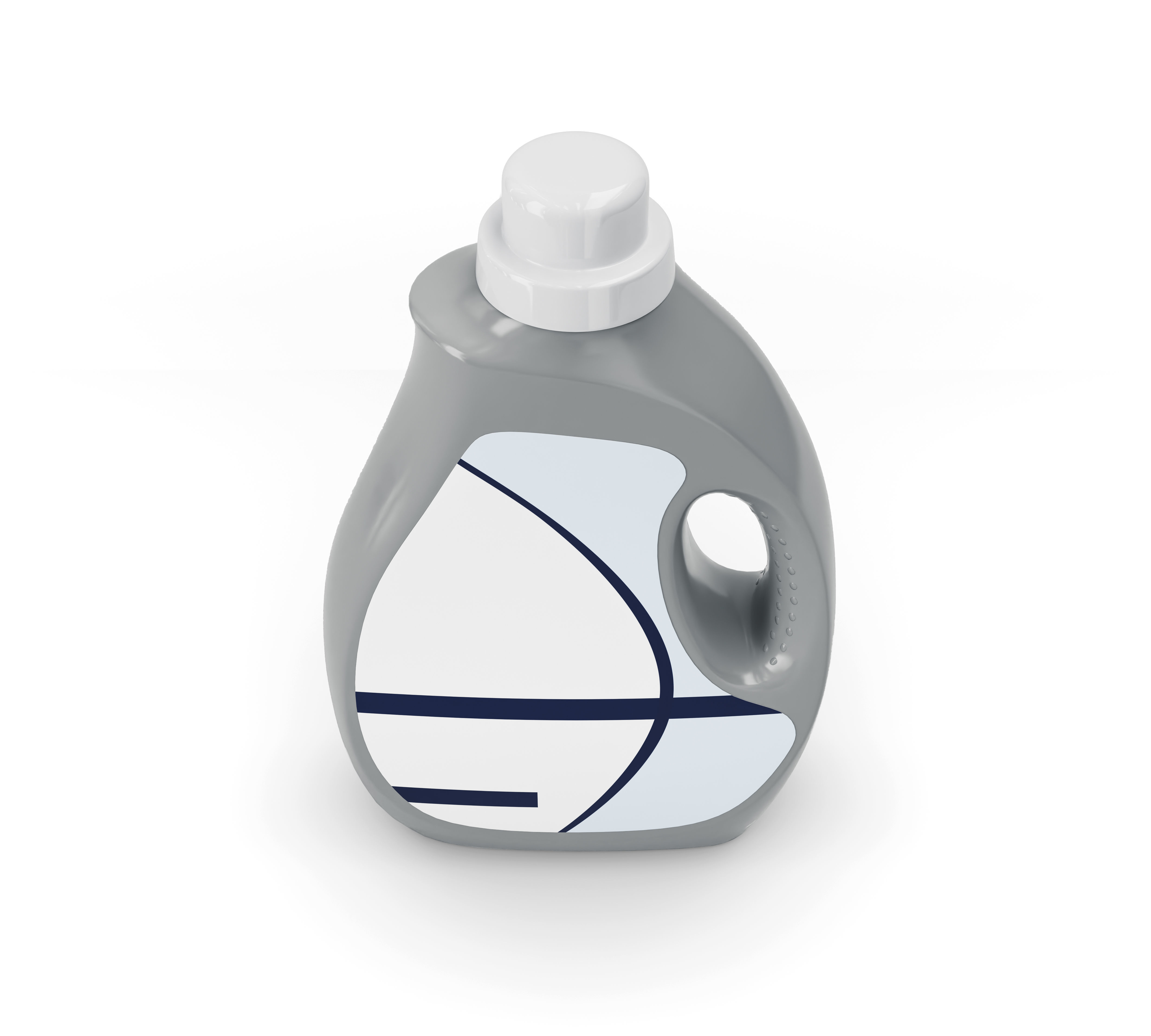 Detergent Container Curved 3D model | CGTrader