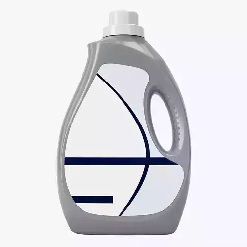 Detergent Container Curved 3D model