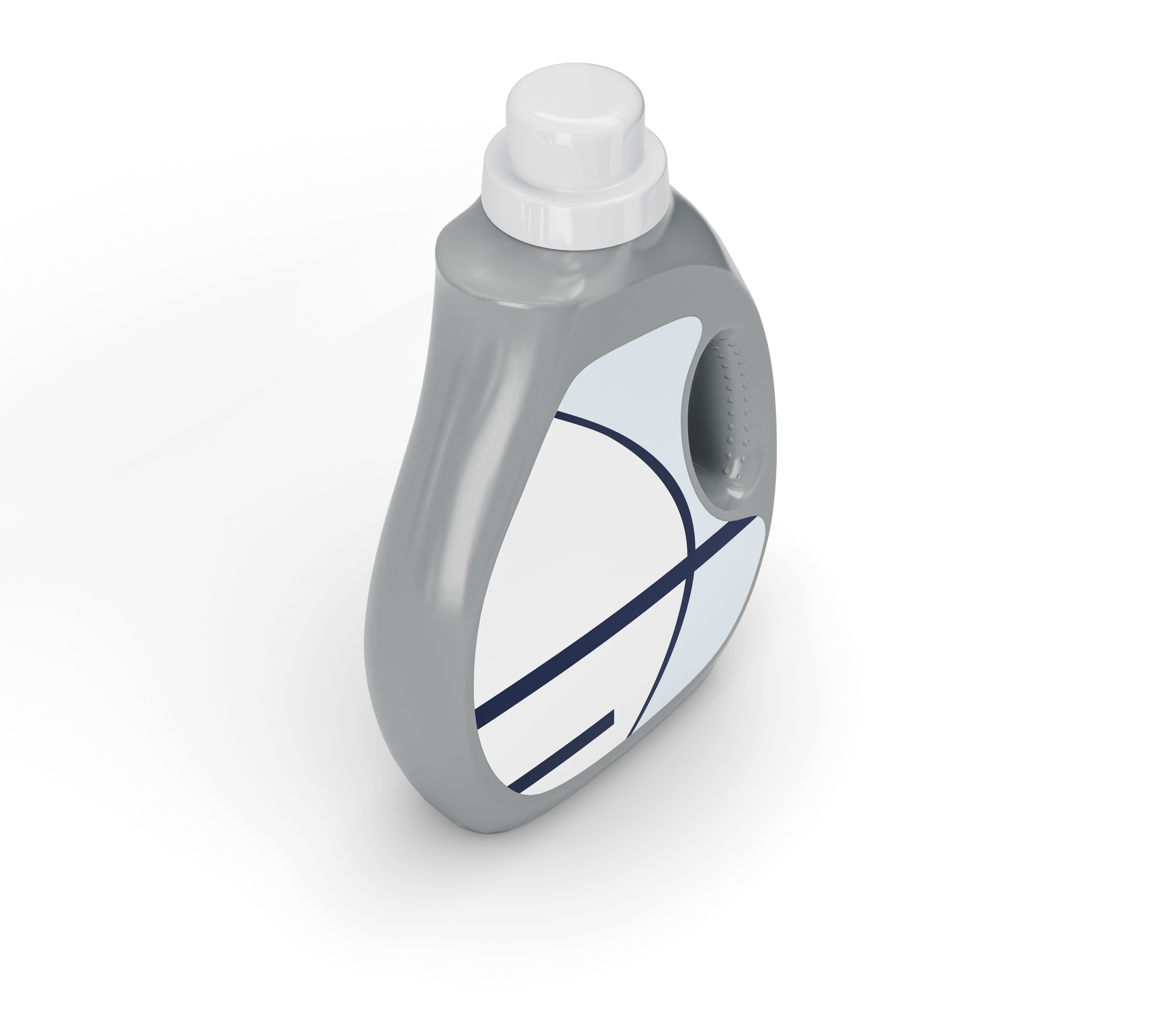 Detergent Container Curved 3D model | CGTrader