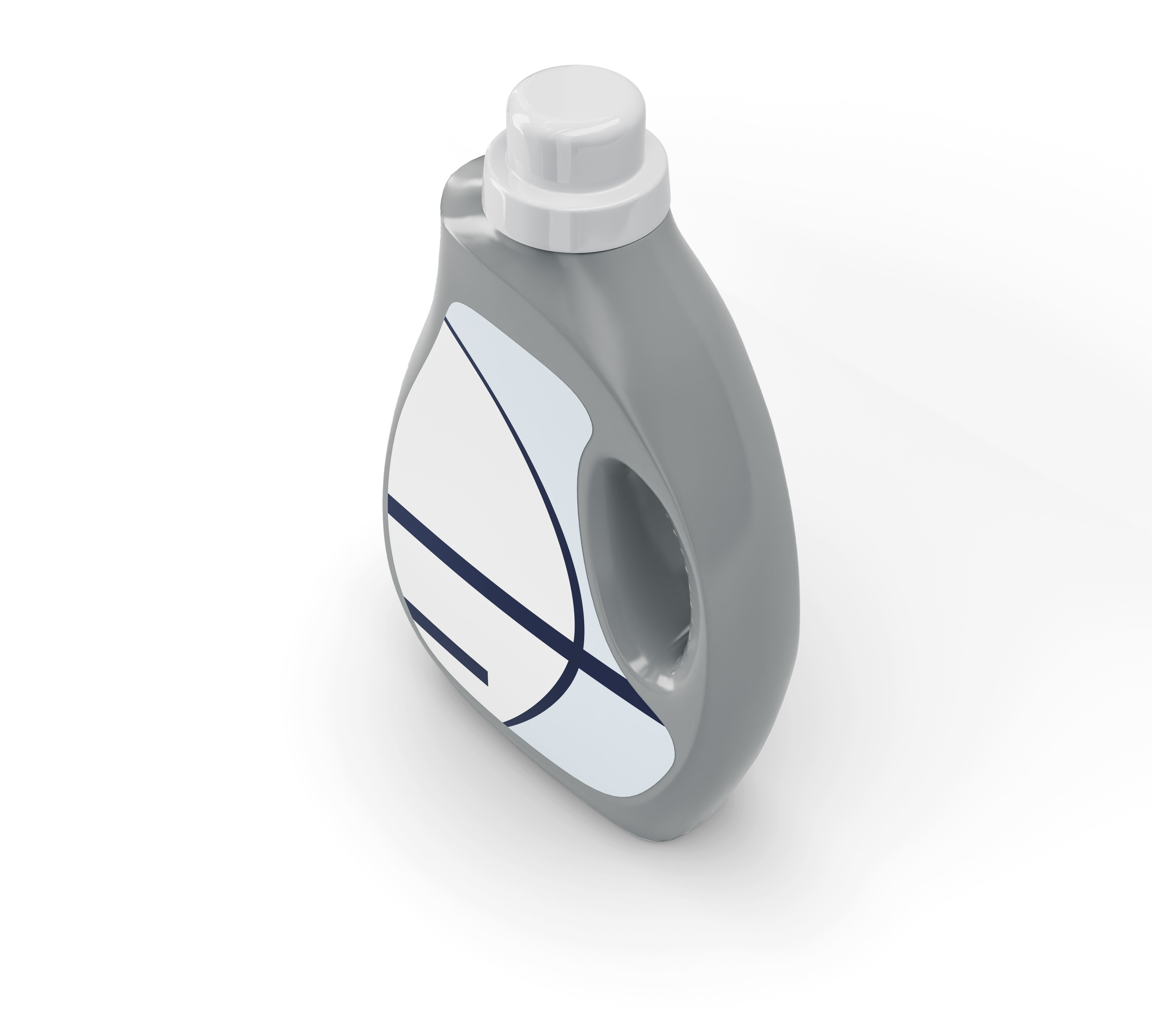 Detergent Container Curved 3D model | CGTrader