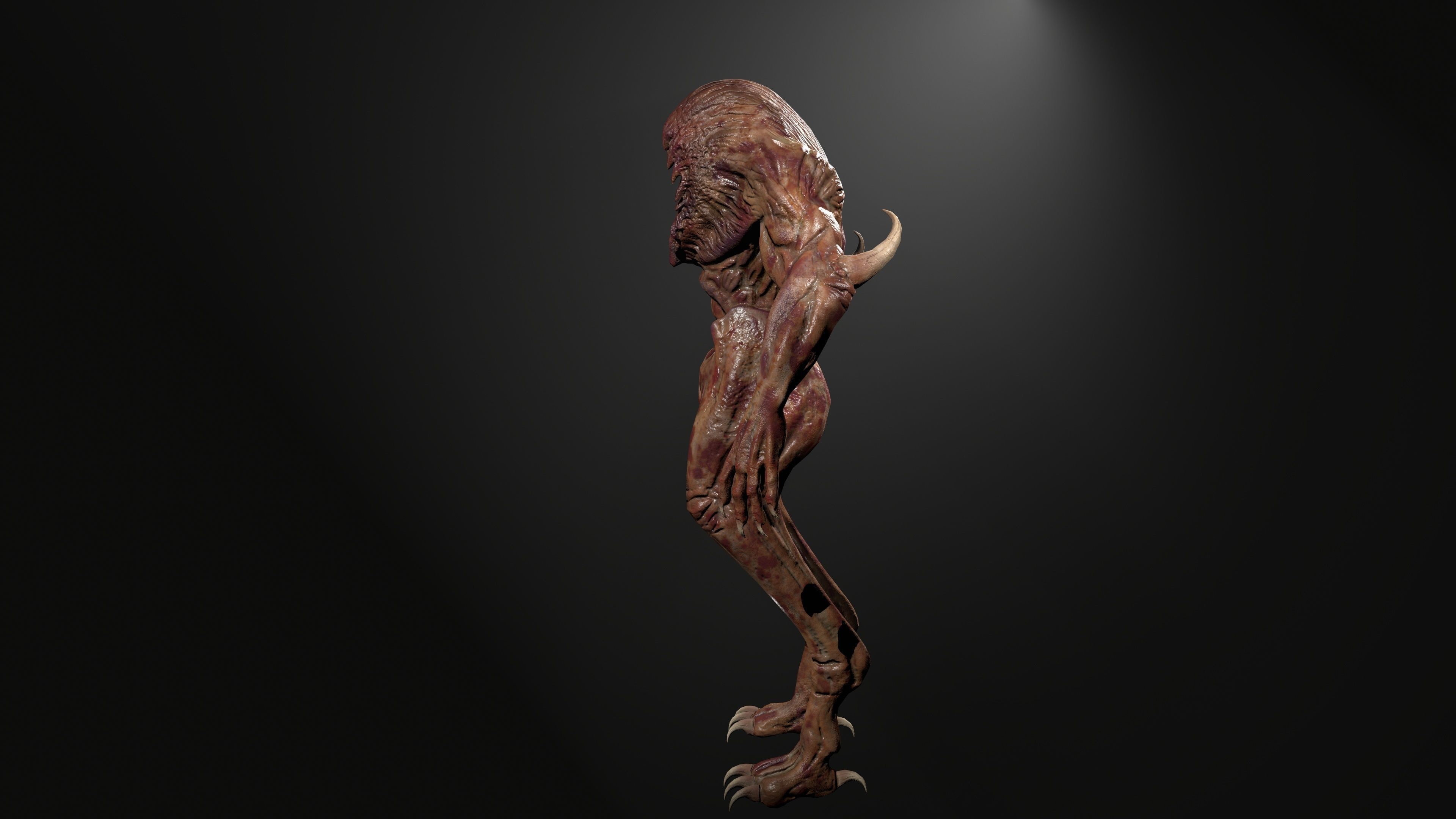 Warder Low-poly 3D model_7