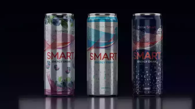 Energy Drink  High Poly