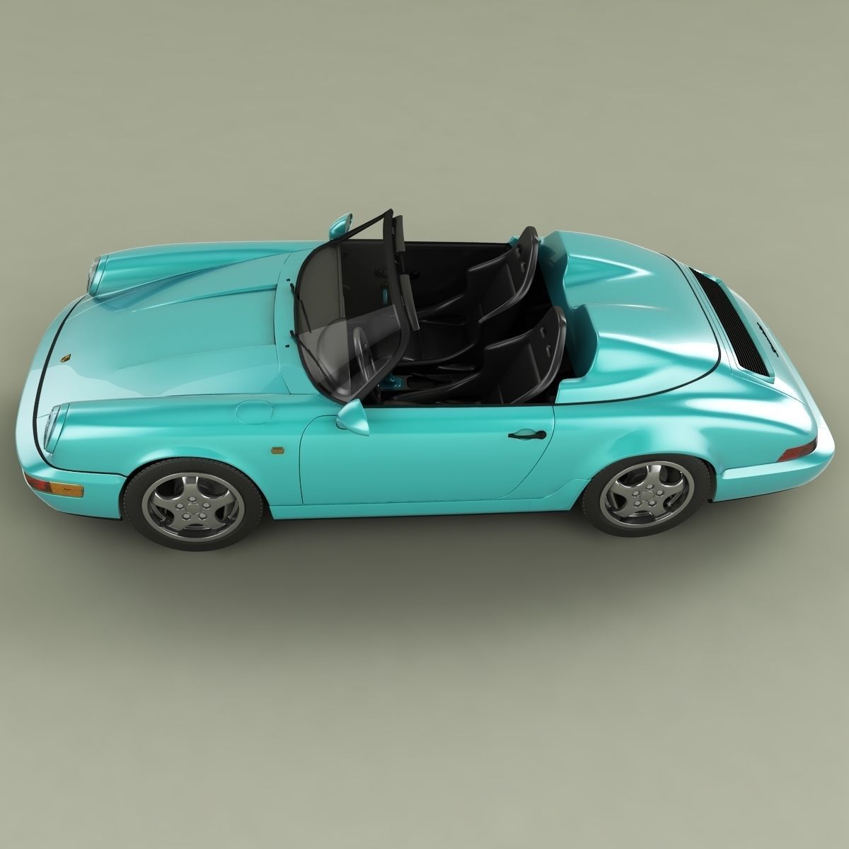 Porsche 911 964 Speedster 3D model_6