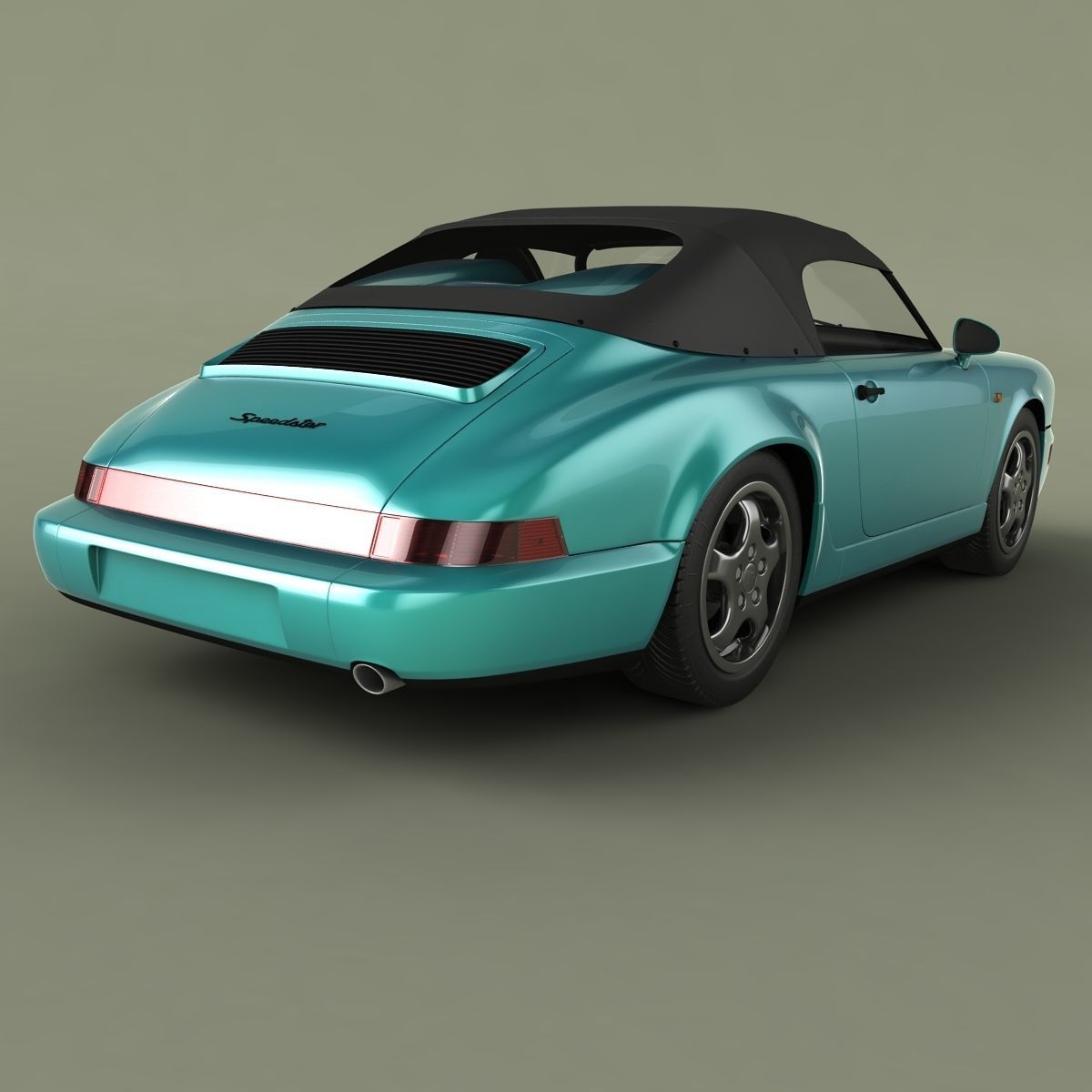 Porsche 911 964 Speedster 3D model_2