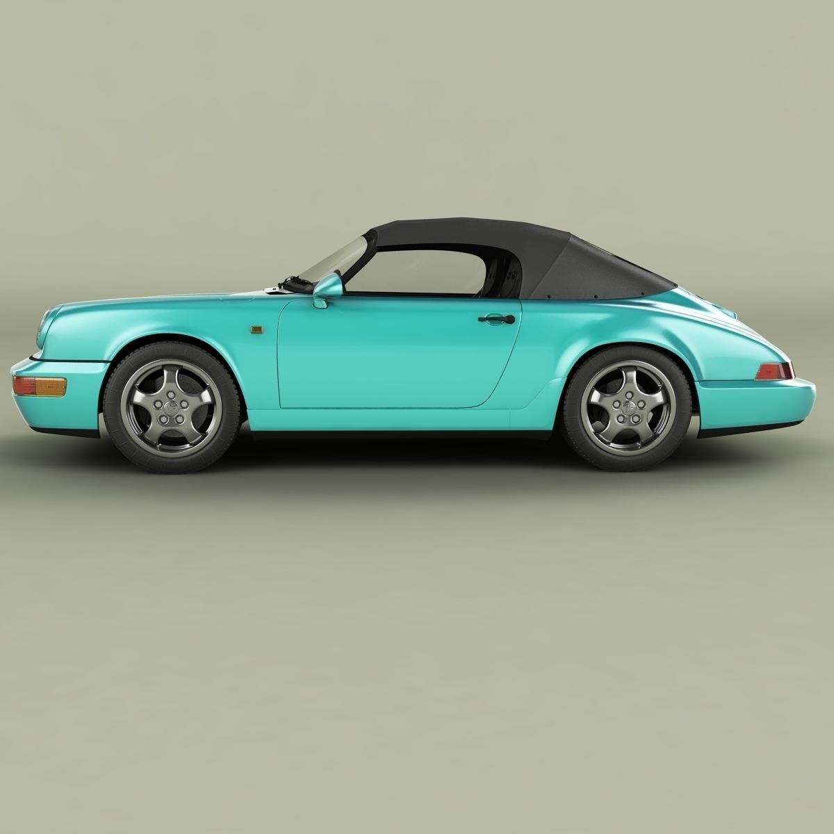 Porsche 911 964 Speedster 3D model_1