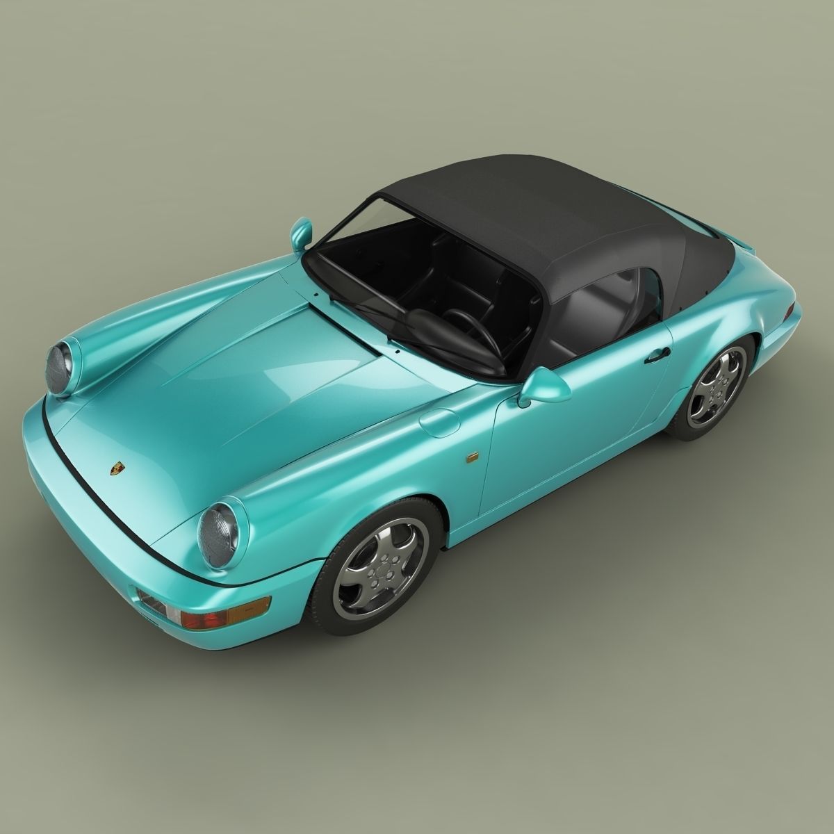 Porsche 911 964 Speedster 3D model_5