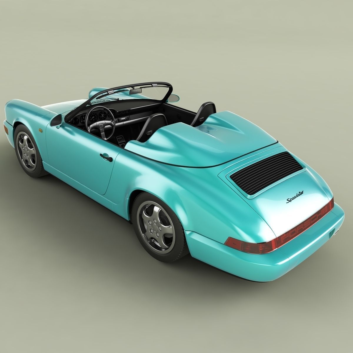 Porsche 911 964 Speedster 3D model_7